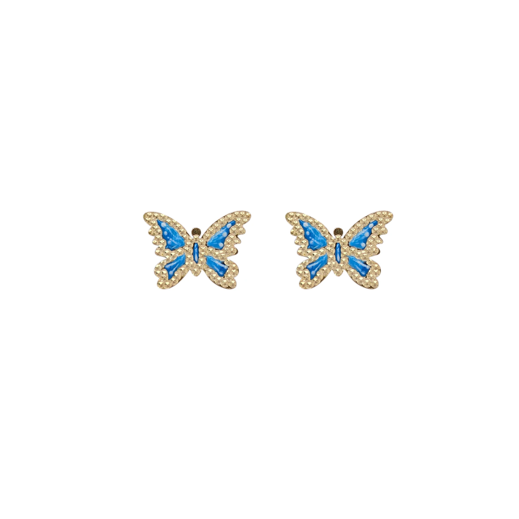 BUTTERFLY EARRINGS BLUE