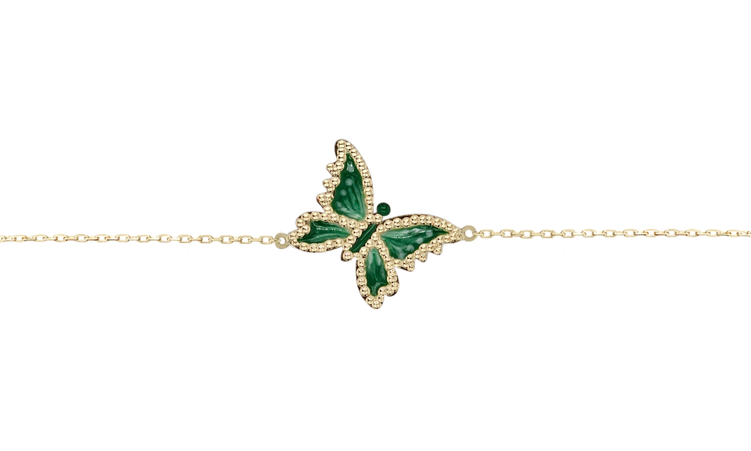 BUTTERFLY BRACELET GREEN