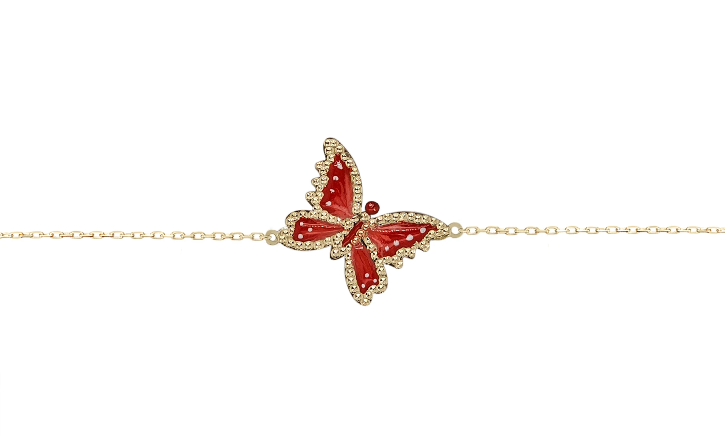 BUTTERFLY BRACELET RED