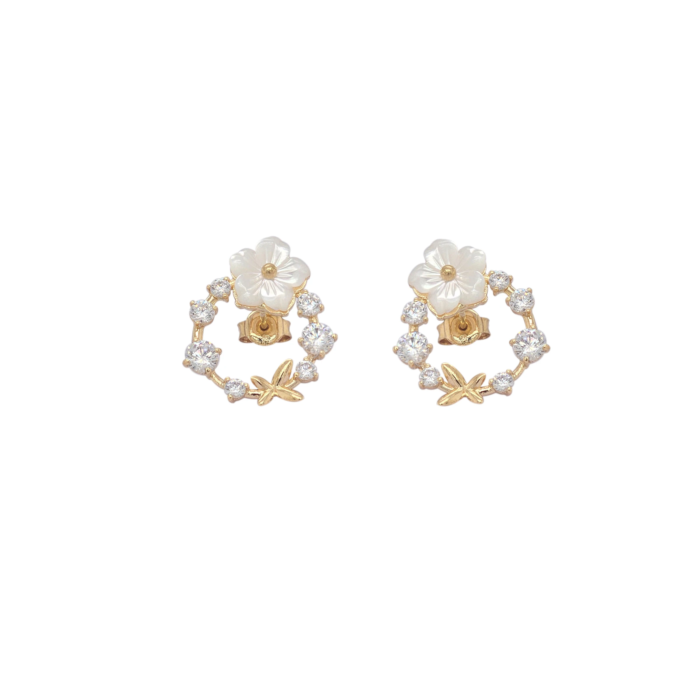 NATURA EARRINGS WHITE