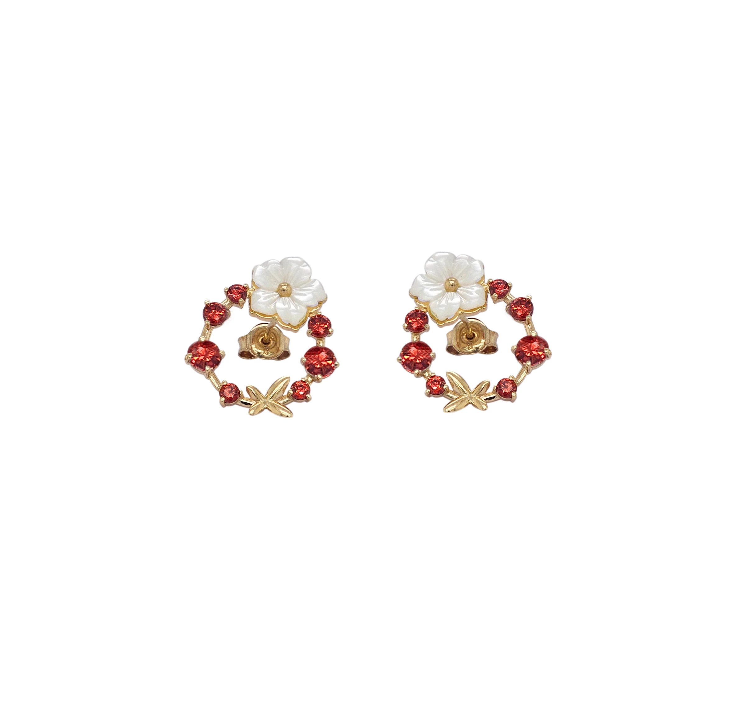 NATURA EARRINGS RED