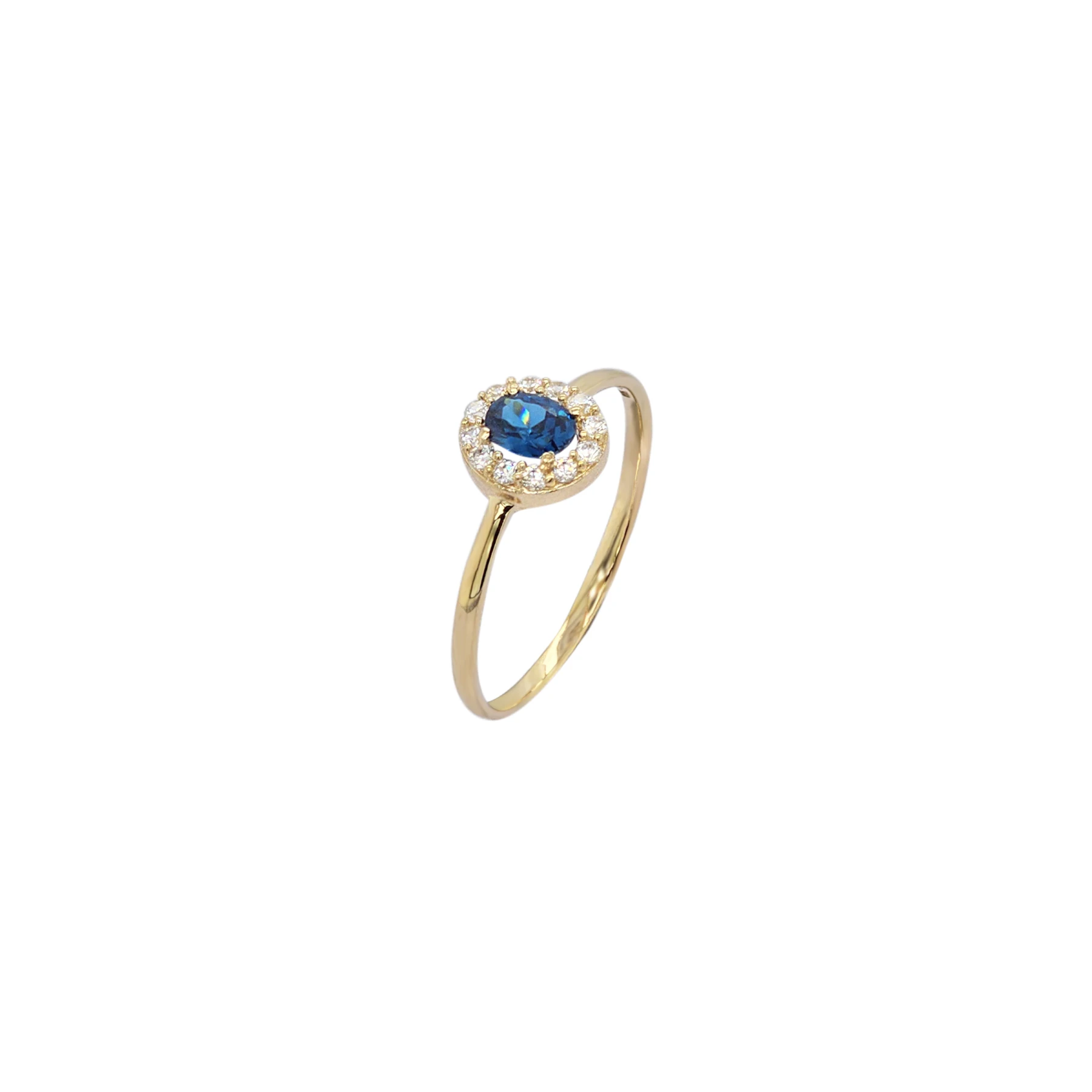 DIANA RING OVAL BLUE