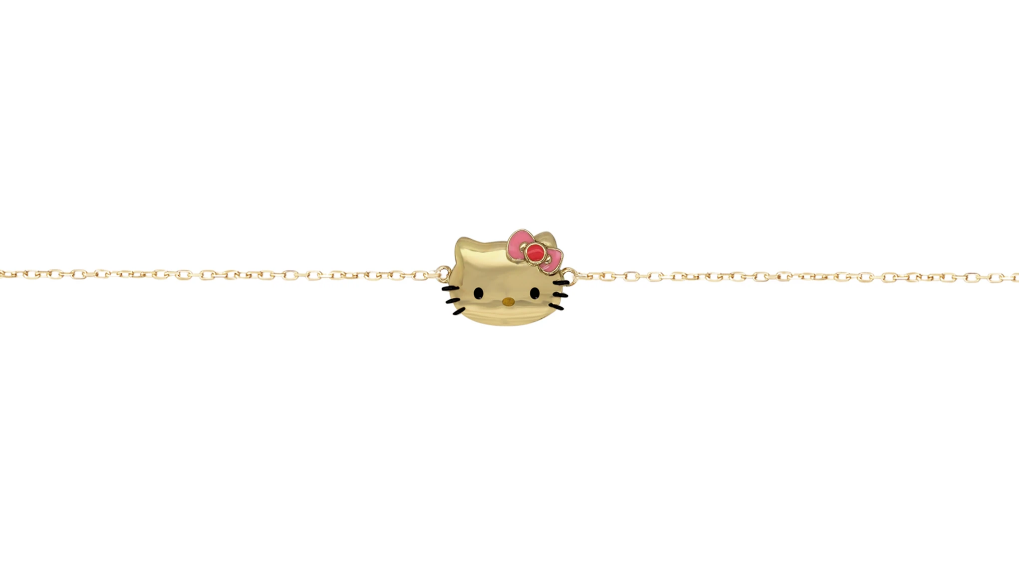 HELLO KITTY BRACELET WITH GOLD FACE