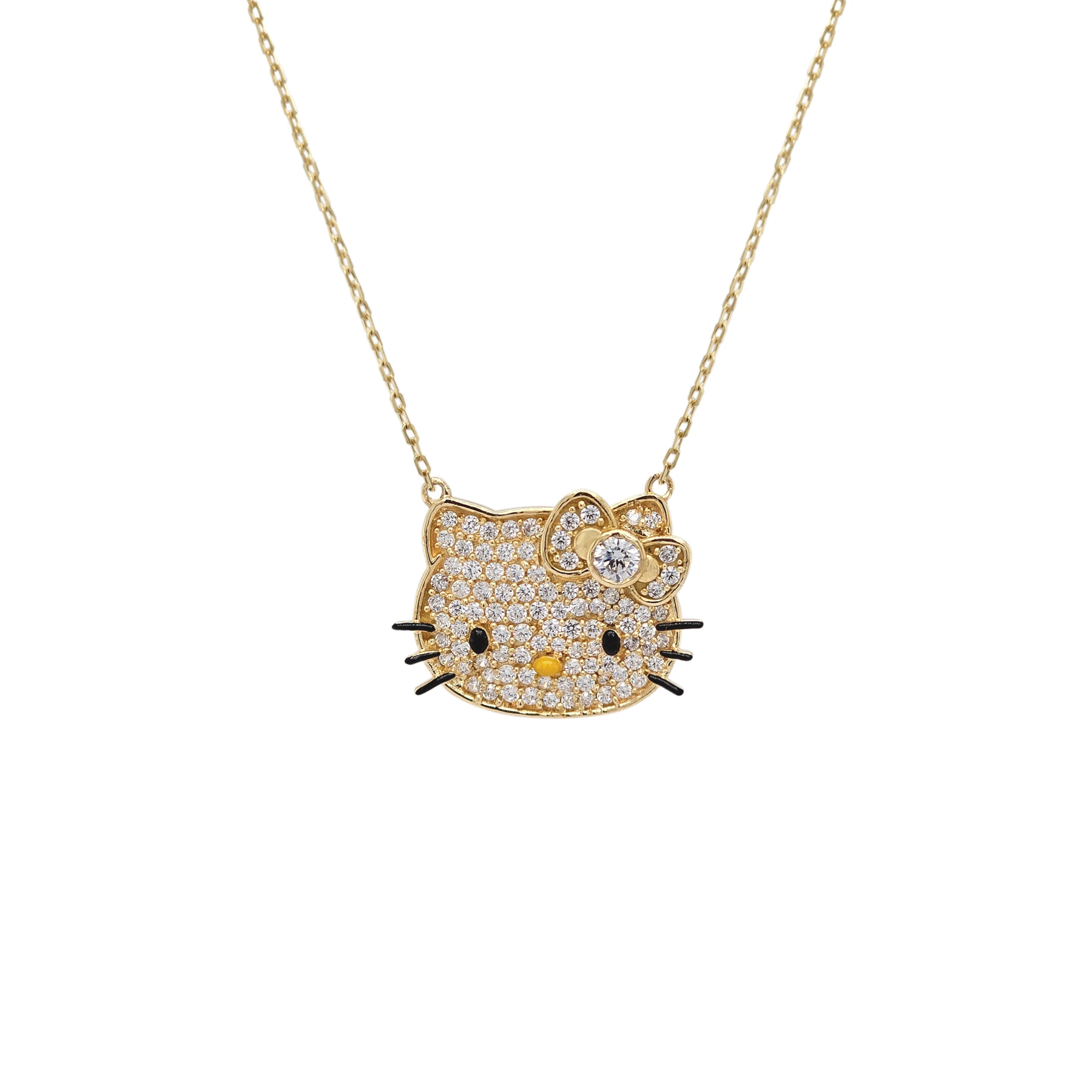 HELLO KITTY® NECKLACE WITH CUBIC ZIRCONIA FACE