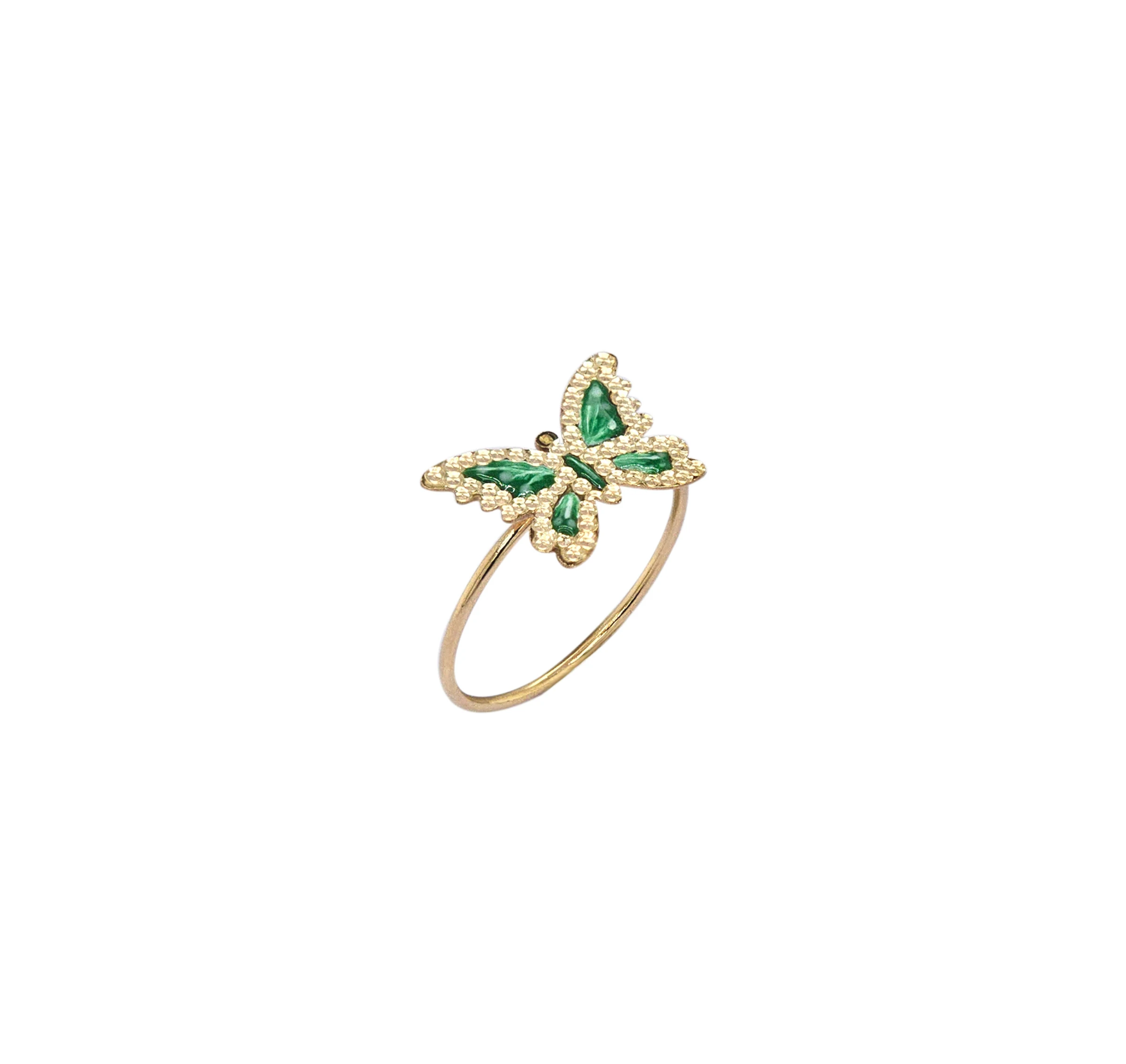 BUTTERFLY RING GREEN