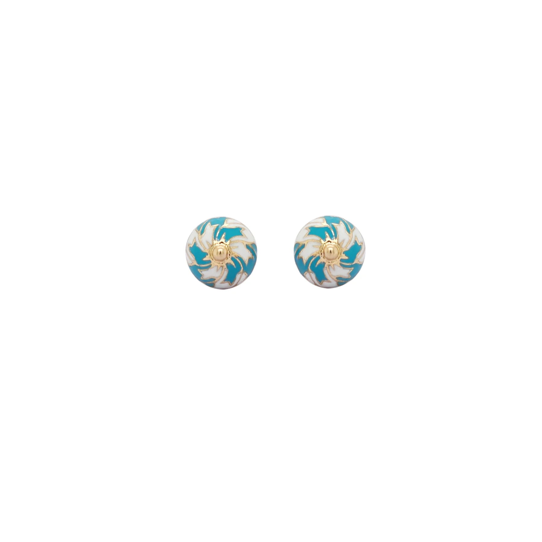 CHRISTIE'S EARRINGS WHITE AND BLUE