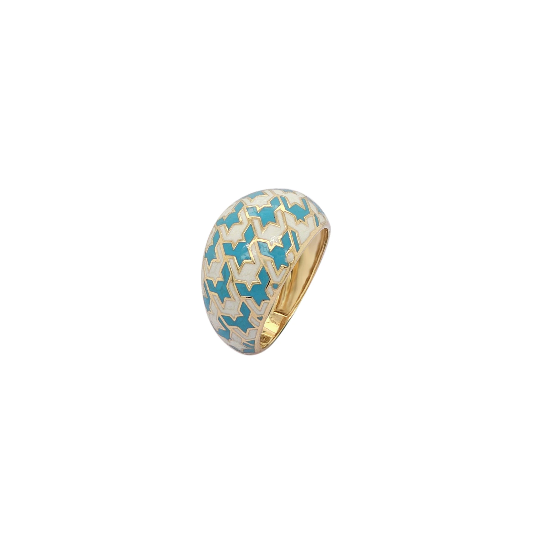 CHRISTIE'S RING WHITE AND BLUE