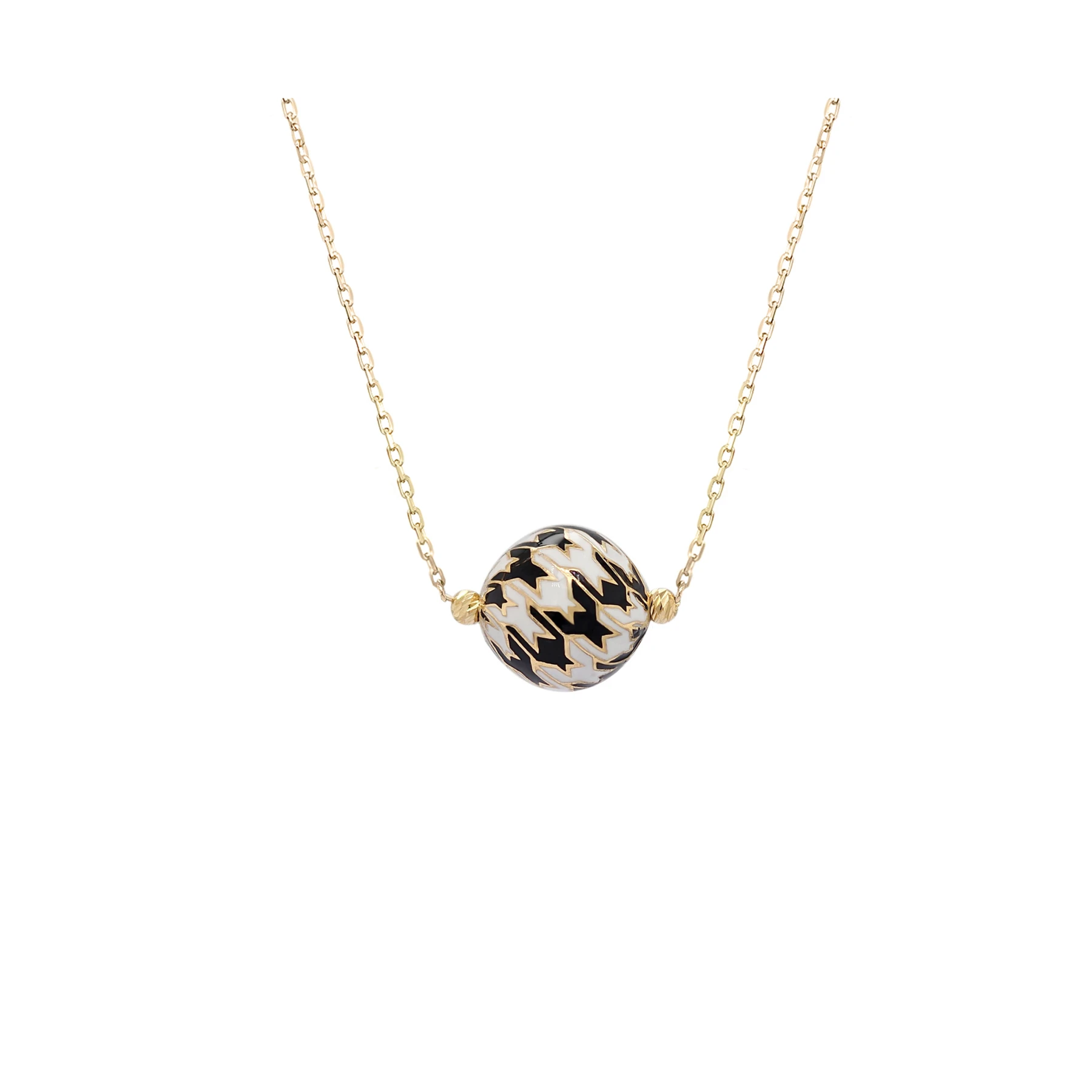 CHRISTIE'S NECKLACE WHITE AND BLACK