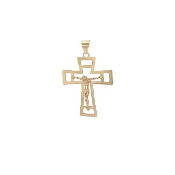 CROSS WITH JESUS BIG 4.5 CM 