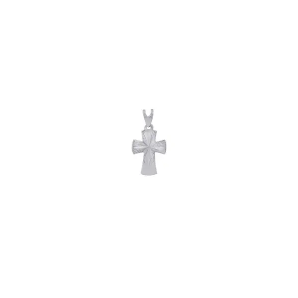 CROSS WITH CUTTING WHITE GOLD