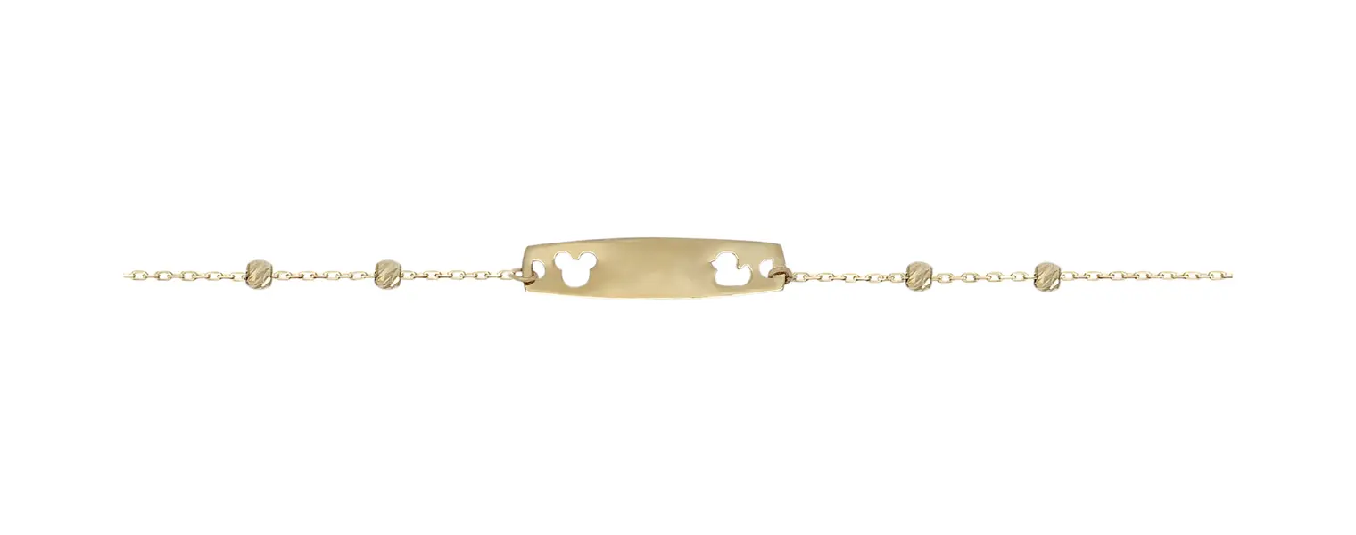 BABY BRACELET ID WITH MICKEY AND DUCKLING