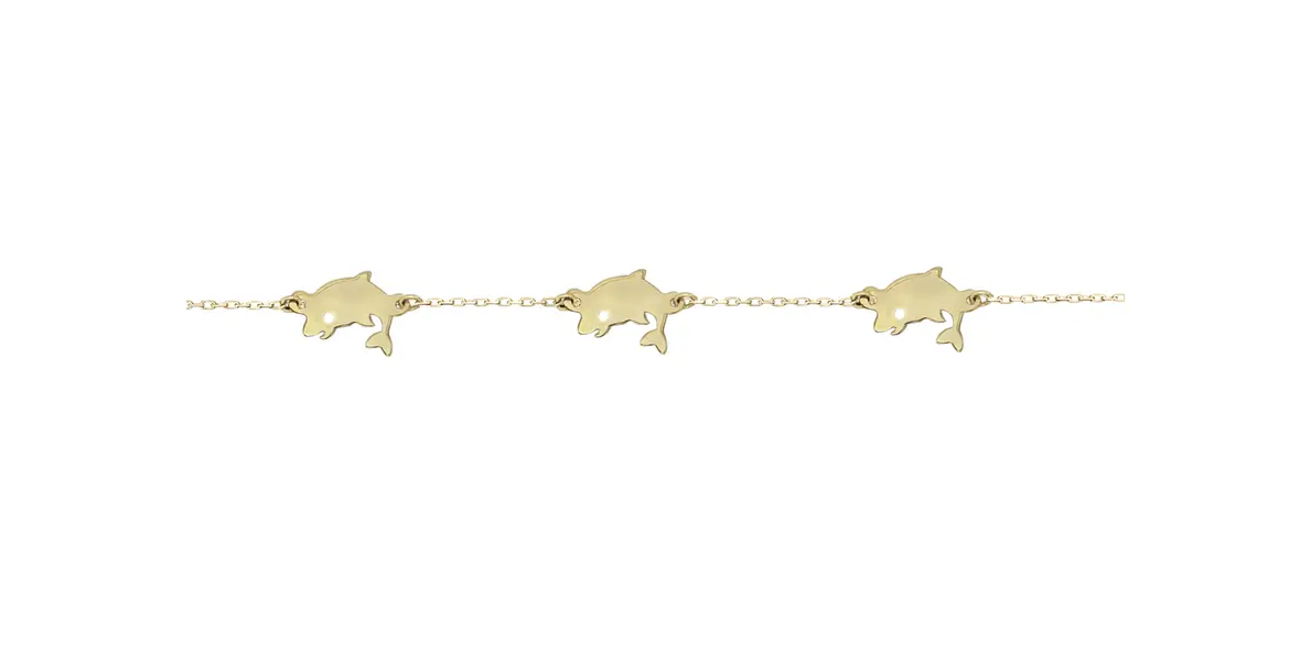 BABY BRACELET WITH 3 DOLPHINS
