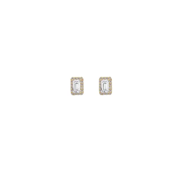 DIANA EARRINGS RECTANGLE WHITE