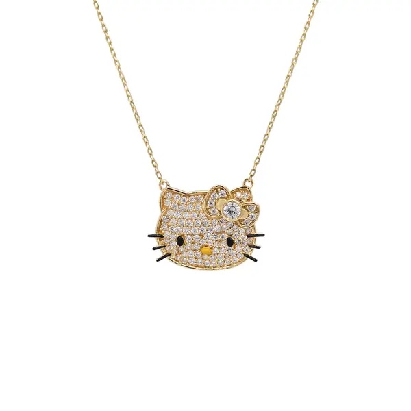 HELLO KITTY® NECKLACE WITH CUBIC ZIRCONIA FACE
