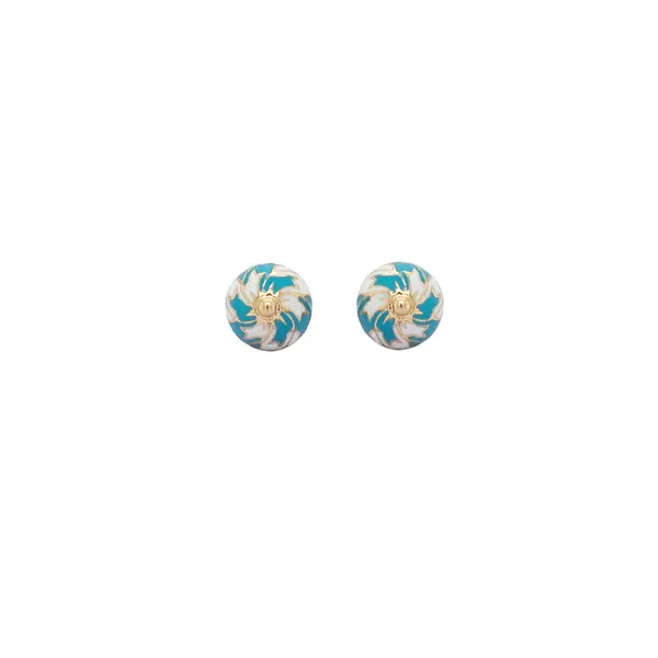 CHRISTIE'S EARRINGS WHITE AND BLUE