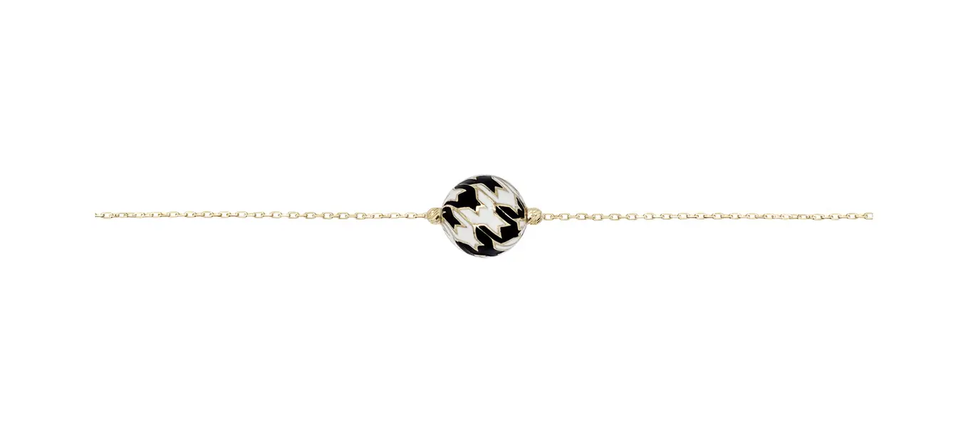 CHRISTIE'S BRACELET WHITE AND BLACK