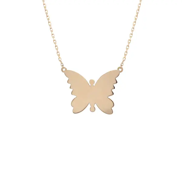 BUTTERFLY NECKLACE BLUE