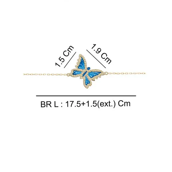 BUTTERFLY BRACELET BLUE