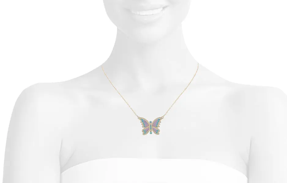 BUTTERFLY NECKLACE MIX