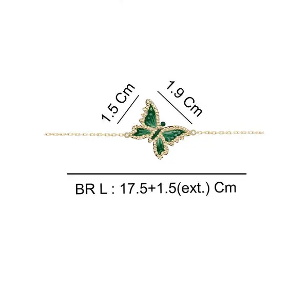 BUTTERFLY BRACELET GREEN