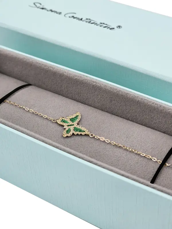 BUTTERFLY BRACELET GREEN