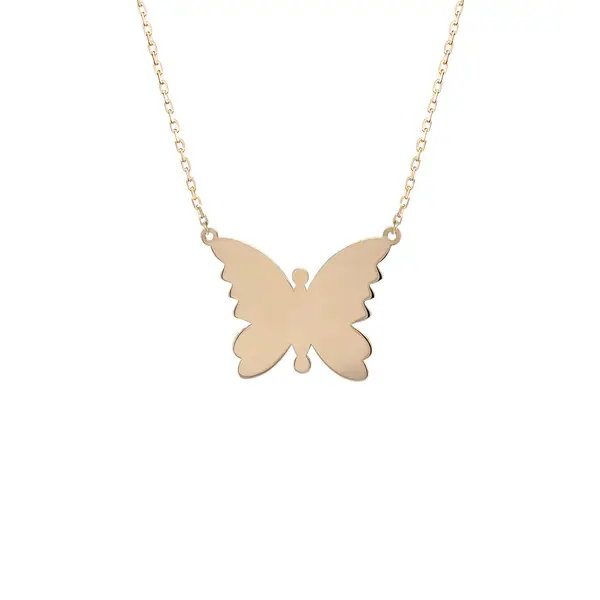 BUTTERFLY NECKLACE RED