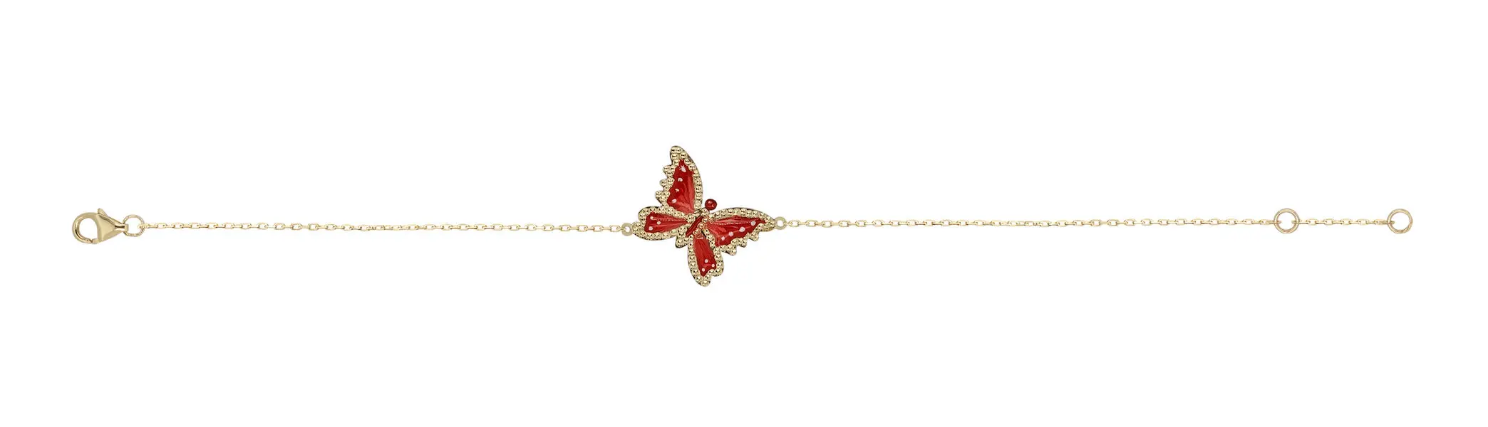 BUTTERFLY BRACELET RED