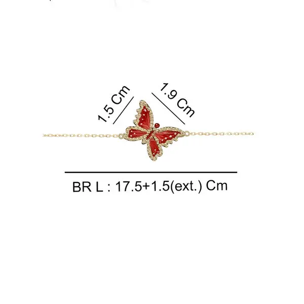 BUTTERFLY BRACELET RED