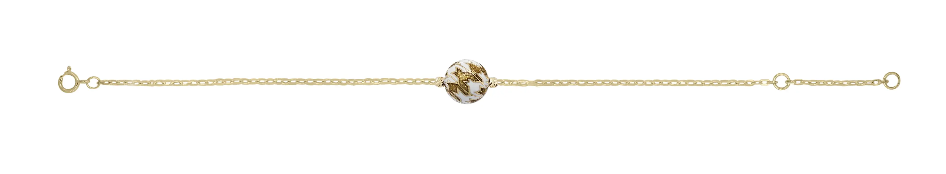 CHRISTIES BRACELET WHITE AND GOLDEN