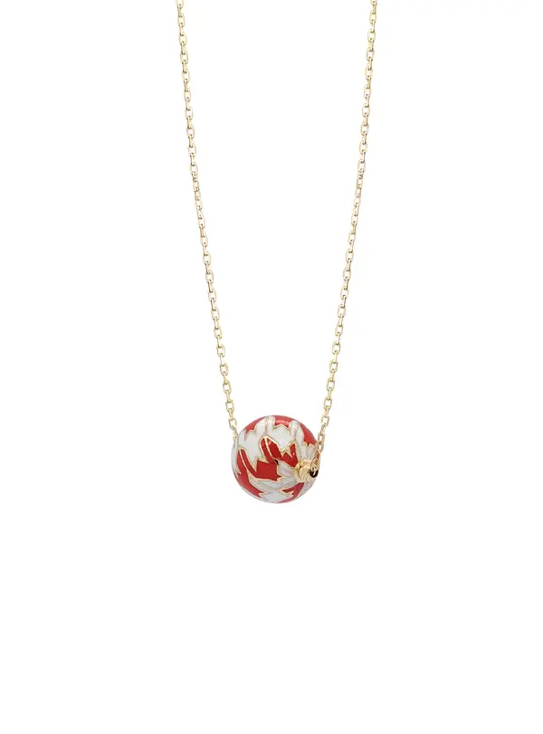 CHRISTIE'S NECKLACE WHITE AND RED