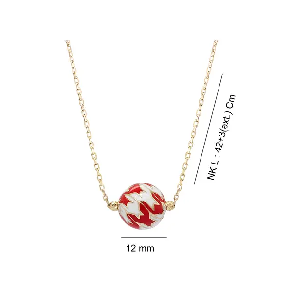 CHRISTIE'S NECKLACE WHITE AND RED