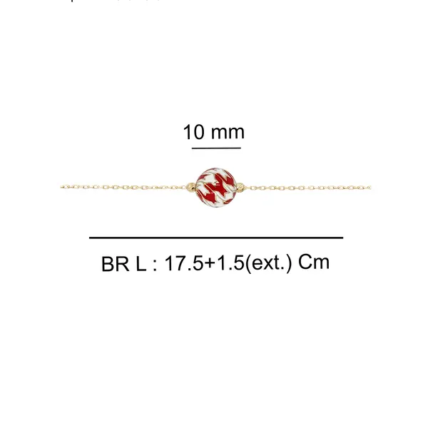 CHRISTIE'S BRACELET WHITE AND RED