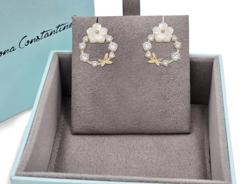 NATURA EARRINGS WHITE
