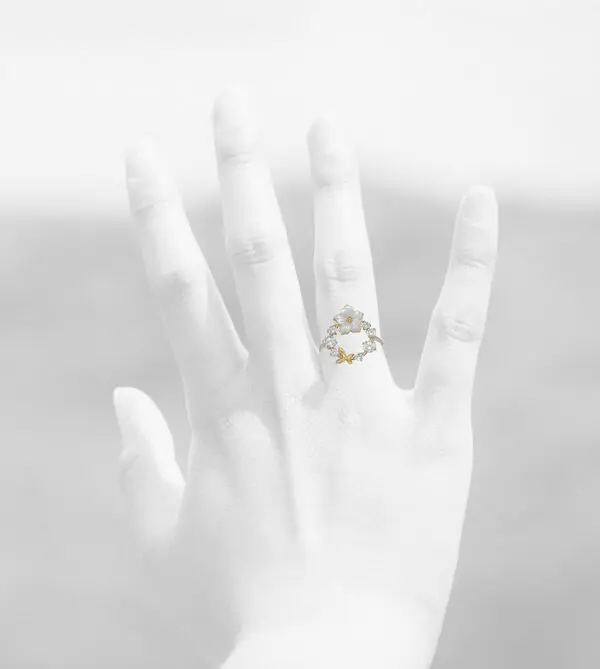NATURA RING WHITE