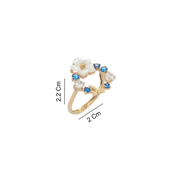 NATURA RING BLUE AND WHITE