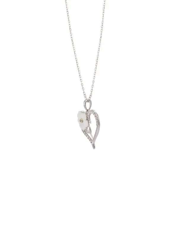 NATURA NECKLACE HEART WITH MOP W/G