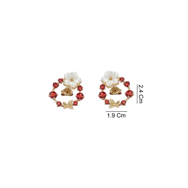 NATURA EARRINGS RED