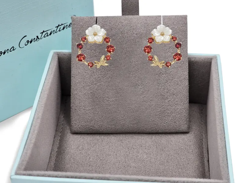 NATURA EARRINGS RED