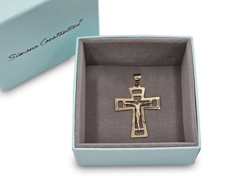 CROSS WITH JESUS BIG 4.5 CM 
