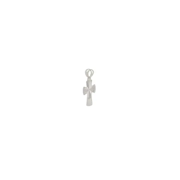 CROSS WITH CUTTING WHITE GOLD