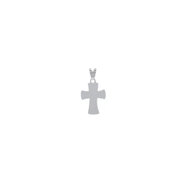 CROSS WITH CUTTING WHITE GOLD