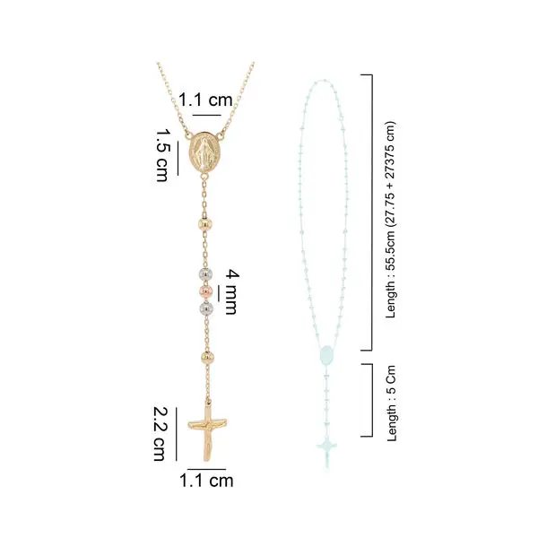 ROSARY SMOOTH BEADS 4MM 3COLOR