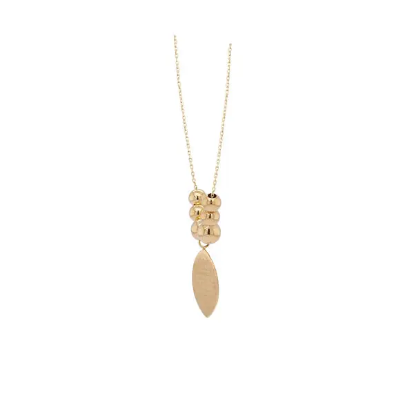 AYAT AL KURSI LEAF-LIKE NECKLACE