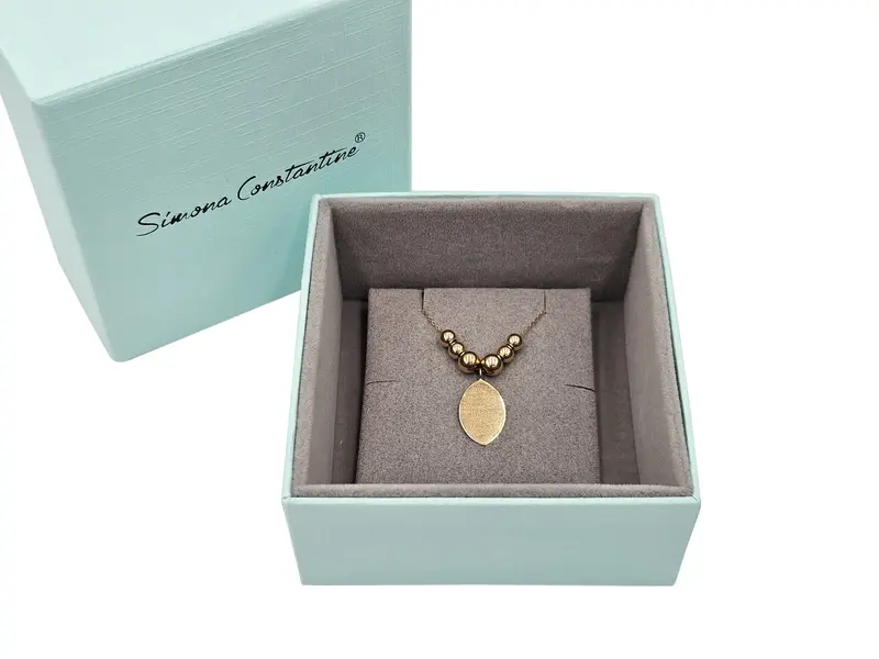 AYAT AL KURSI LEAF-LIKE NECKLACE