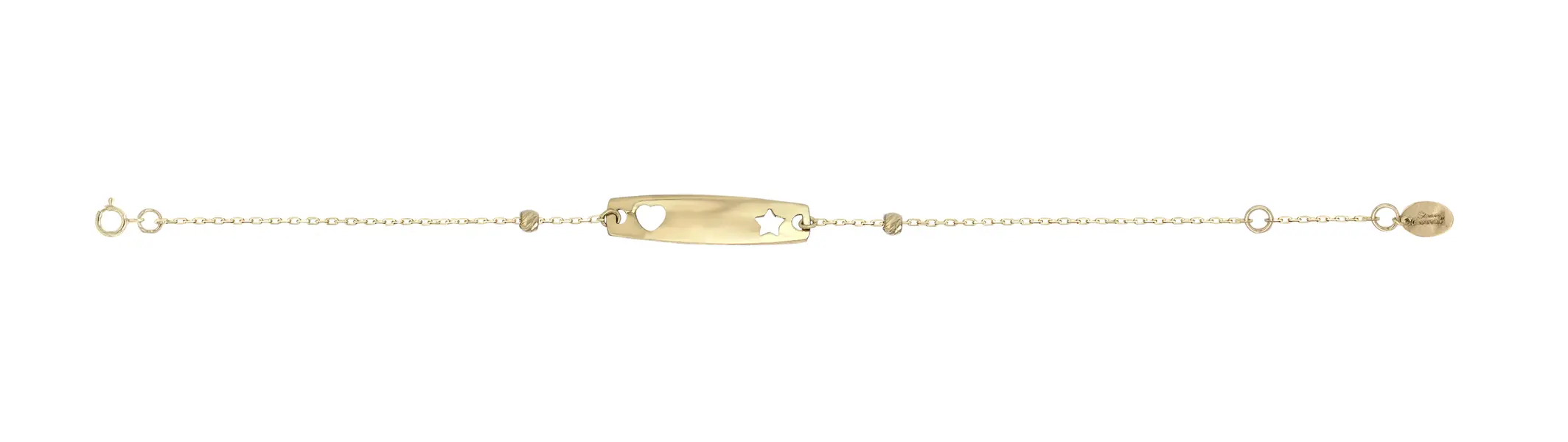 BABY BRACELET ID WITH HEART AND STAR