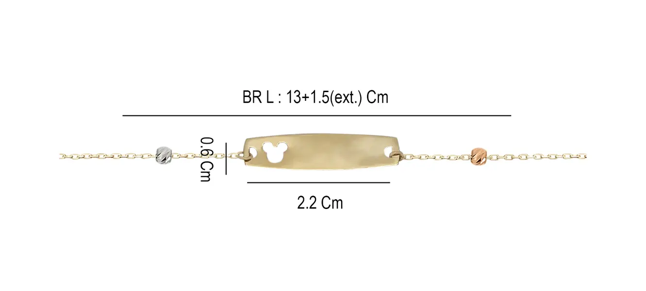 BABY BRACELET ID WITH MICKEY