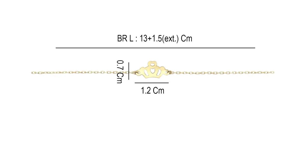 BABY BRACELET WITH CROWN