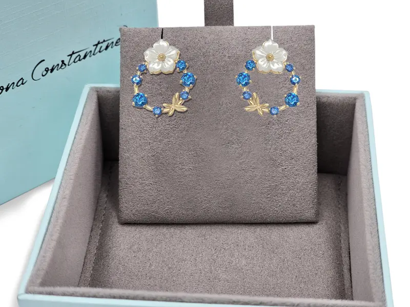 NATURA EARRINGS BLUE