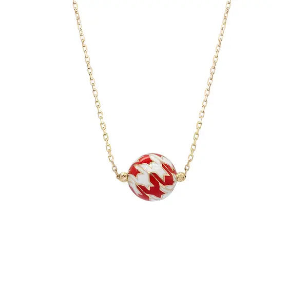 CHRISTIE'S NECKLACE WHITE AND RED