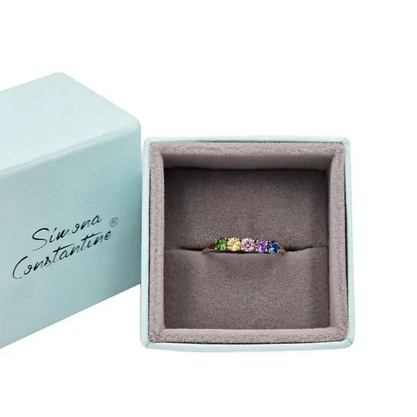 RING 5 STONE 3MM MIX